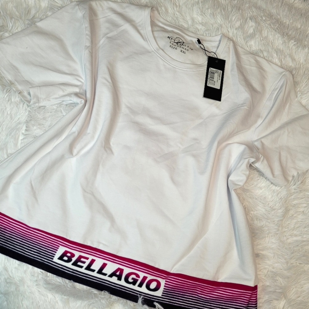 Bellagio Las Vegas Casino White Tee 2XL